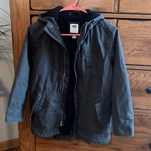 Old navy Sherpa lined boys jacket